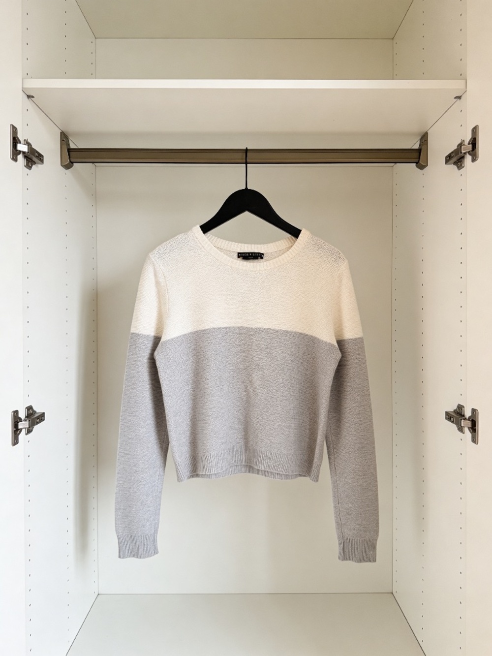 Alice + Olivia Base Abbie Color Block Wool Blend Sweater